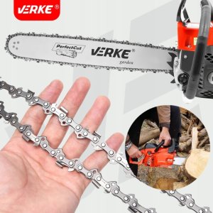 Handy VERKE V90444 Prowadnica Z 2 łańcuchami DO piły pilarki spalinowej 16" 38cm 3/8 1,3mm 56T one size 3