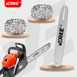 Handy VERKE V90444 Prowadnica Z 2 łańcuchami DO piły pilarki spalinowej 16" 38cm 3/8 1,3mm 56T one size 7