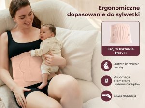 Momcozy ErgoWrap Belly Band (M) | Pas poporodowy | Cielisty (RB001-SKS00M-A) 4