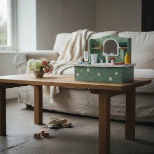 Kabi Drewniana umywalka zabawka z akcesoriami - Kabi 3+ EDUKAMP 6
