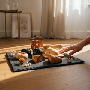 Kabi Drewniany zestaw do krojenia pieczywa 7 el. - Kabi 3+ EDUKAMP 4