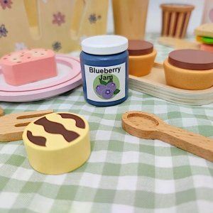 Kabi Drewniany zestaw piknikowy z koszyczkiem - Kabi 3+ EDUKAMP 4