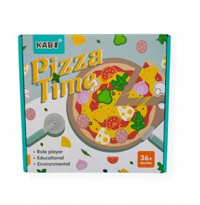 Kabi Drewniana pizza zabawka z akcesoriami - Kabi 3+ EDUKAMP 5