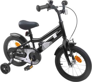 vidaXL vidaXL Rower Dziecięcy 12 Cali dla dzieci w wieku 2-4 lata Czarny 2