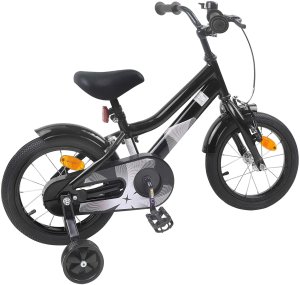 vidaXL vidaXL Rower Dziecięcy 12 Cali dla dzieci w wieku 2-4 lata Czarny 3
