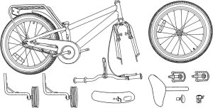 vidaXL vidaXL Rower Dziecięcy 12 Cali dla dzieci w wieku 2-4 lata 8