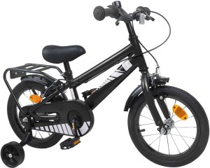 vidaXL vidaXL Rower Dziecięcy 12 Cali dla dzieci w wieku 2-4 lata Czarny 2