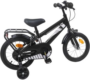 vidaXL vidaXL Rower Dziecięcy 12 Cali dla dzieci w wieku 2-4 lata Czarny 3