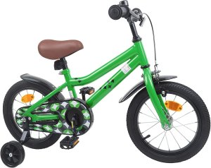 vidaXL vidaXL Rower Dziecięcy 14 Cali dla dzieci w wieku 3-5 lat zielony 2