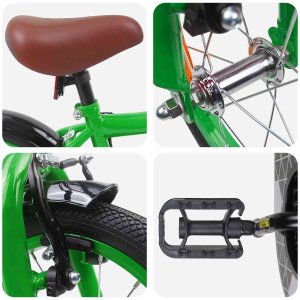 vidaXL vidaXL Rower Dziecięcy 12 Cali dla dzieci w wieku 2-4 lata zielony 4