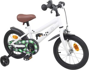 vidaXL vidaXL Rower Dziecięcy 14 Cali dla dzieci w wieku 3-5 lat Biały 2