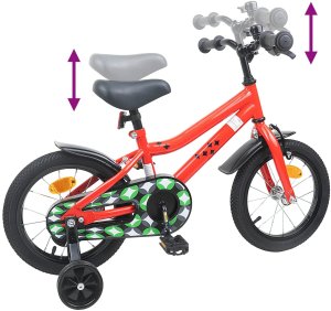 vidaXL vidaXL Rower Dziecięcy 14 Cali dla dzieci w wieku 3-5 lat czerwony 7