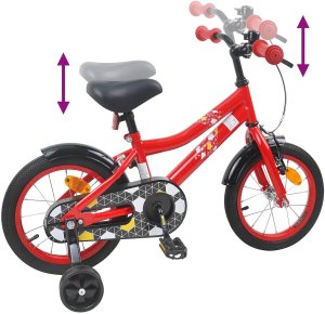 vidaXL vidaXL Rower Dziecięcy 12 Cali dla dzieci w wieku 2-4 lata czerwony 7