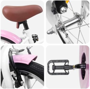 vidaXL vidaXL Rower Dziecięcy 16 Cali dla dzieci w wieku 4-6 lat Biały 4