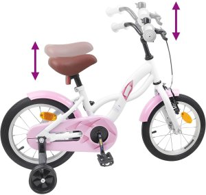 vidaXL vidaXL Rower Dziecięcy 16 Cali dla dzieci w wieku 4-6 lat Biały 7