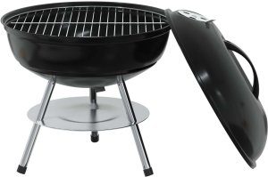 vidaXL vidaXL Grill węglowy Czarny 36,5 x 36,5 x 40 cm 4