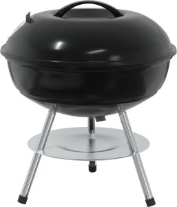 vidaXL vidaXL Grill węglowy Czarny 36,5 x 36,5 x 40 cm 5