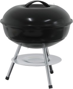 vidaXL vidaXL Grill węglowy Czarny 36,5 x 36,5 x 40 cm 7