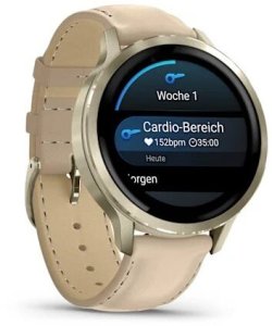 Zegarek sportowy Garmin Garmin Venu 4 3,05 cm (1.2") AMOLED 41 mm Cyfrowy 390 x 390 px Ekran dotykowy Złoto Wi-Fi GPS 3