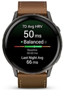 Smartwatch Garmin Garmin Venu 4 3,56 cm (1.4") AMOLED 45 mm Cyfrowy 454 x 454 px Ekran dotykowy Czarny Wi-Fi GPS 2
