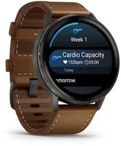 Smartwatch Garmin Garmin Venu 4 3,56 cm (1.4") AMOLED 45 mm Cyfrowy 454 x 454 px Ekran dotykowy Czarny Wi-Fi GPS 3