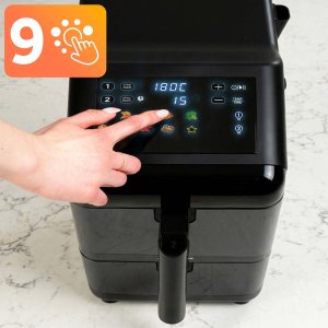 Frytkownica beztłuszczowa Berdsen Frytkownica beztłuszczowa dwukomorowa pionowa 11.6 l Air fryer frytownica Berdsen 3000W BD-663 7