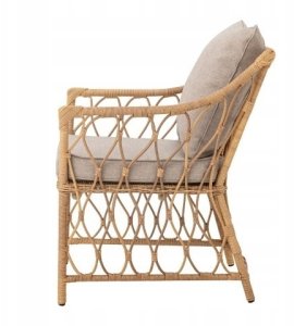 Bloomingville BLOOMINGVILLE Belluce Fotel z podnóżkiem Polyrattan 3