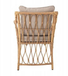 Bloomingville BLOOMINGVILLE Belluce Fotel z podnóżkiem Polyrattan 4