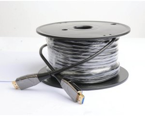 Kabel Eaton Tripp Lite Series 4K HDMI Fiber Active Optical Cable (AOC) - 4K 60 Hz, HDR, 4:4:4 (M/M), 30 m (98 ft.) - Kabel HDMI - HDMI męski zu HDMI męski - 30 m - włókno szklane - czarny - aktywny 2