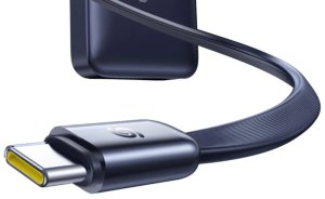 Powerbank Baseus BASEUS Powerbank EnerCore CR11 10000mAh 45W USB-C Wyświetlacz Kabel Czarny 12