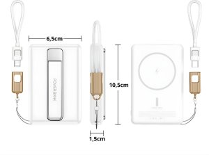 Powerbank Verk Powerbank szybkie ładowanie bezprzewodowe 5000 mah usb-c lightning 20w 7