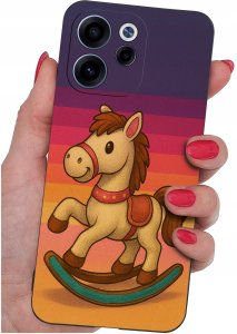 krainaGSM Do Oppo Reno15 F | 15 Fs Wzory | Silikonowe Matt Case + Szkło 9H 4
