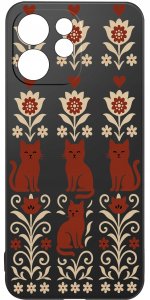 krainaGSM Do Oppo Reno15 F | 15 Fs Wzory | Silikonowe Matt Case + Szkło 9H 3