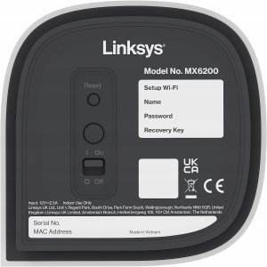 Router Linksys Linksys Velop Pro WiFi 6E Mesh System MX6203-KE 5,4 Gb/ do 550m 2 sztuki 3