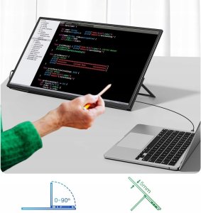 Monitor Uperfect UPERFECT Monitor Przenośny 21,5" 120Hz Full HD IPS HDMI USB VESA +pokrowiec 3