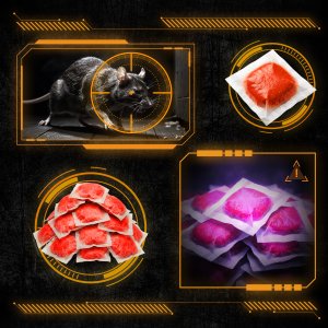 NO PEST Trutka Trucizna Środek Gryzoniobójczy na Szczury Myszy Gryzonie Fluorescencyjna Pasta Czerwona Brodifakum Święcąca UV 150g 11
