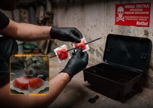 NO PEST Trutka Trucizna Środek Gryzoniobójczy na Szczury Myszy Gryzonie Fluorescencyjna Pasta Czerwona Brodifakum Święcąca UV 150g 8