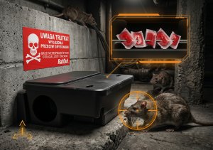 NO PEST Trutka Trucizna Środek Gryzoniobójczy na Szczury Myszy Gryzonie Fluorescencyjna Pasta Czerwona Brodifakum Święcąca UV 3kg 9