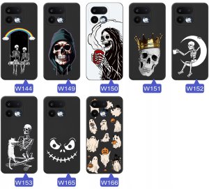krainaGSM Etui Do Realme 16 Pro 5G Czaszka Szkielet Halloween Wzory + Szkło 3