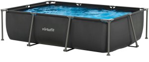 Virtufit VIRTUFIT PROSTOKĄTNY BASEN 300 x 210 CM Z POMPĄ FILTRUJĄCĄ ANTRACYTOWY 2