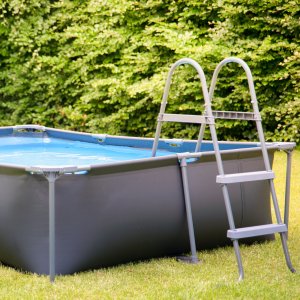 Virtufit VIRTUFIT PROSTOKĄTNY BASEN 300 x 210 CM Z POMPĄ FILTRUJĄCĄ ANTRACYTOWY 3