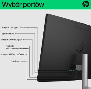 Komputer HP Hewlett-Packard HP AIO 24-cr0124nw i3-N300 23.8"FHD IPS 250nits AG 8GB DDR4 3200 SSD512 UHD Cam720p kB+Mouse Win11 Shell White 2Y 4