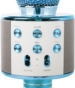 Mikrofon Verk Mikrofon bezprzewodowy bluetooth głośnik karaoke modulator głosu okrągły 3