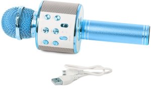 Mikrofon Verk Mikrofon bezprzewodowy bluetooth głośnik karaoke modulator głosu okrągły 6