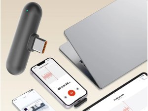 Mikrofon Verk 2x mikrofon bezprzewodowy krawatowy do iphone telefonu komputera usb-c 2