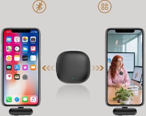 Mikrofon Verk 2x mikrofon bezprzewodowy krawatowy do iphone telefonu komputera usb-c 4