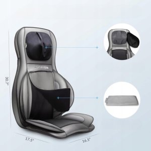 Masażer Verk Shiatsu 2D/3D Masażer Pleców Szyi z Podgrzewaniem i Kompresją Powietrza 4