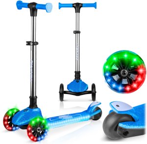 Hulajnoga Ricokids Hulajnoga trójkołowa dla dzieci balansowa świecąca w ciemności Ricokids Jelly - niebieska 2
