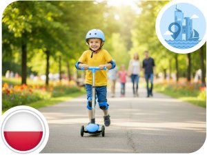 Hulajnoga Ricokids Hulajnoga trójkołowa dla dzieci balansowa świecąca w ciemności Ricokids Jelly - niebieska 15