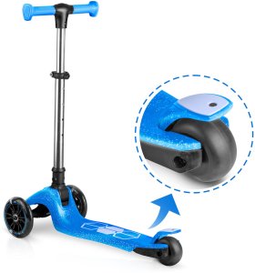 Hulajnoga Ricokids Hulajnoga trójkołowa dla dzieci balansowa świecąca w ciemności Ricokids Jelly - niebieska 6